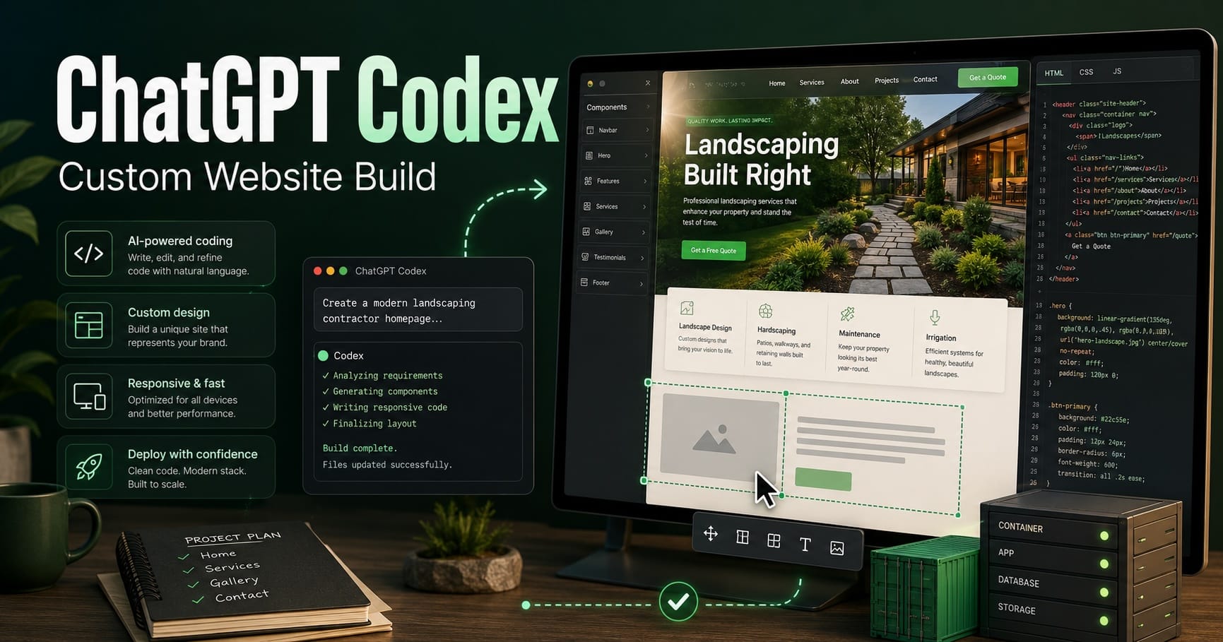 Building a Custom Contractor Website With Codex in One Night