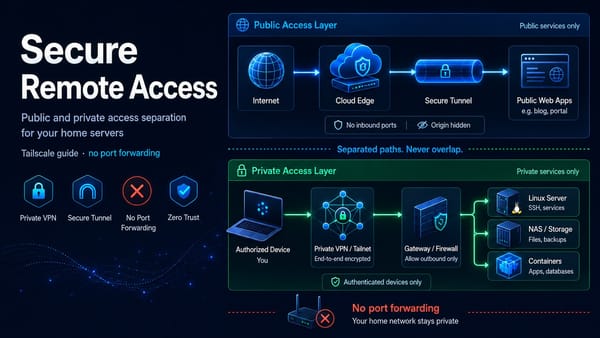 Secure Remote Access to Your Servers Without Port Forwarding (Tailscale Guide)